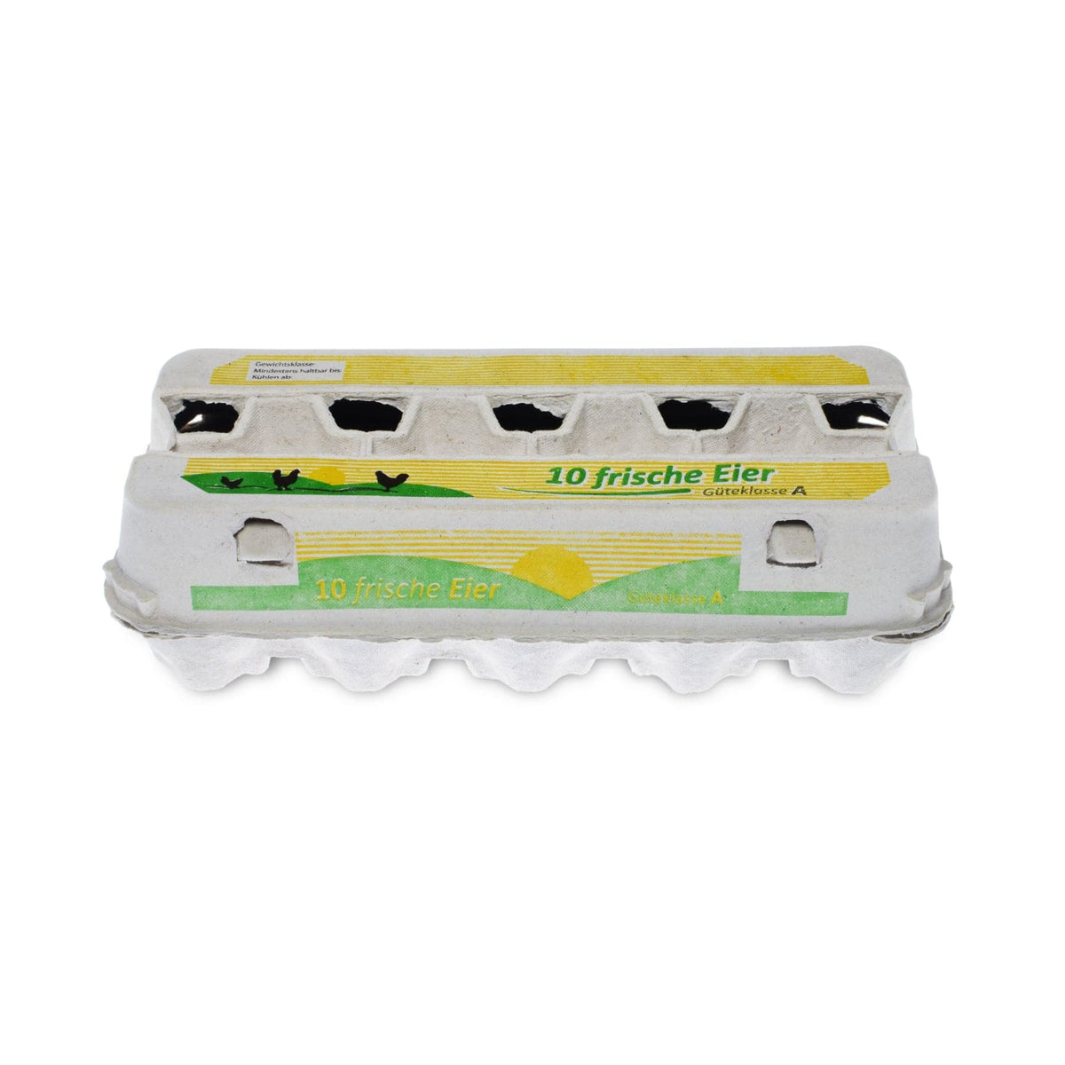 Funny 10er Eierverpackung Motiv "10 frische Eier"