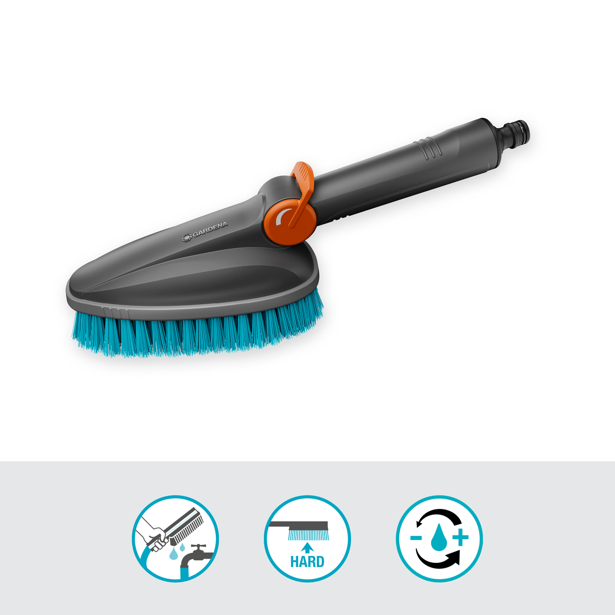 Gardena Cleansystem Handbürste mit Schlauchanschluss