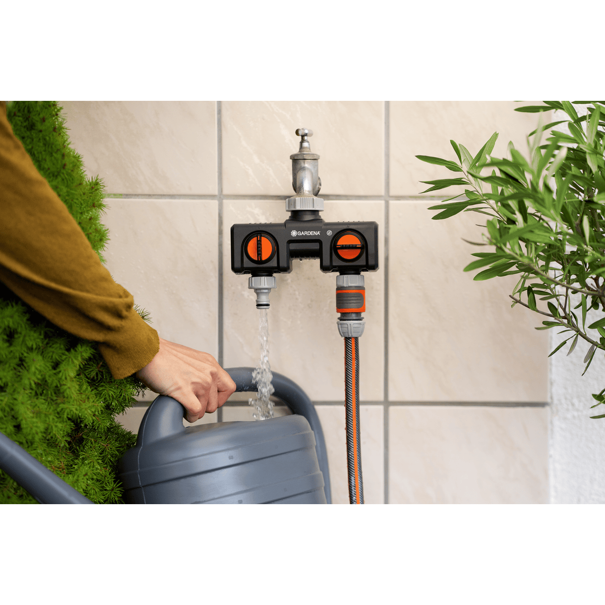 Gardena Wasserverteiler für den Wasserhahn, 2- oder 4-Wege