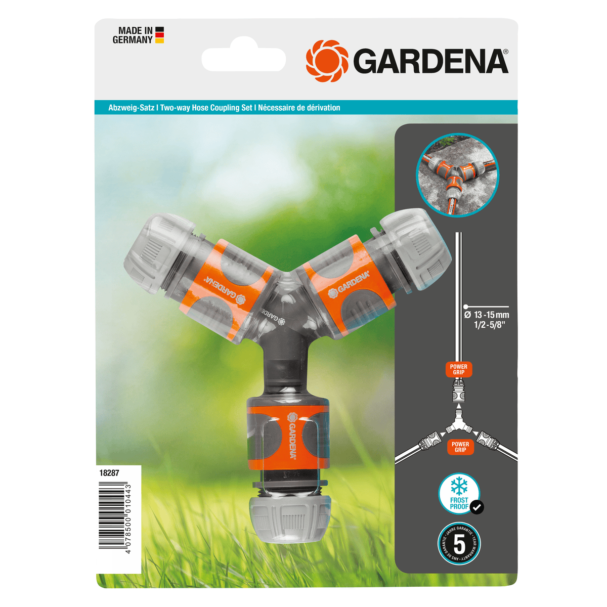 Gardena Y-Stück zur Schlauchabzweigung