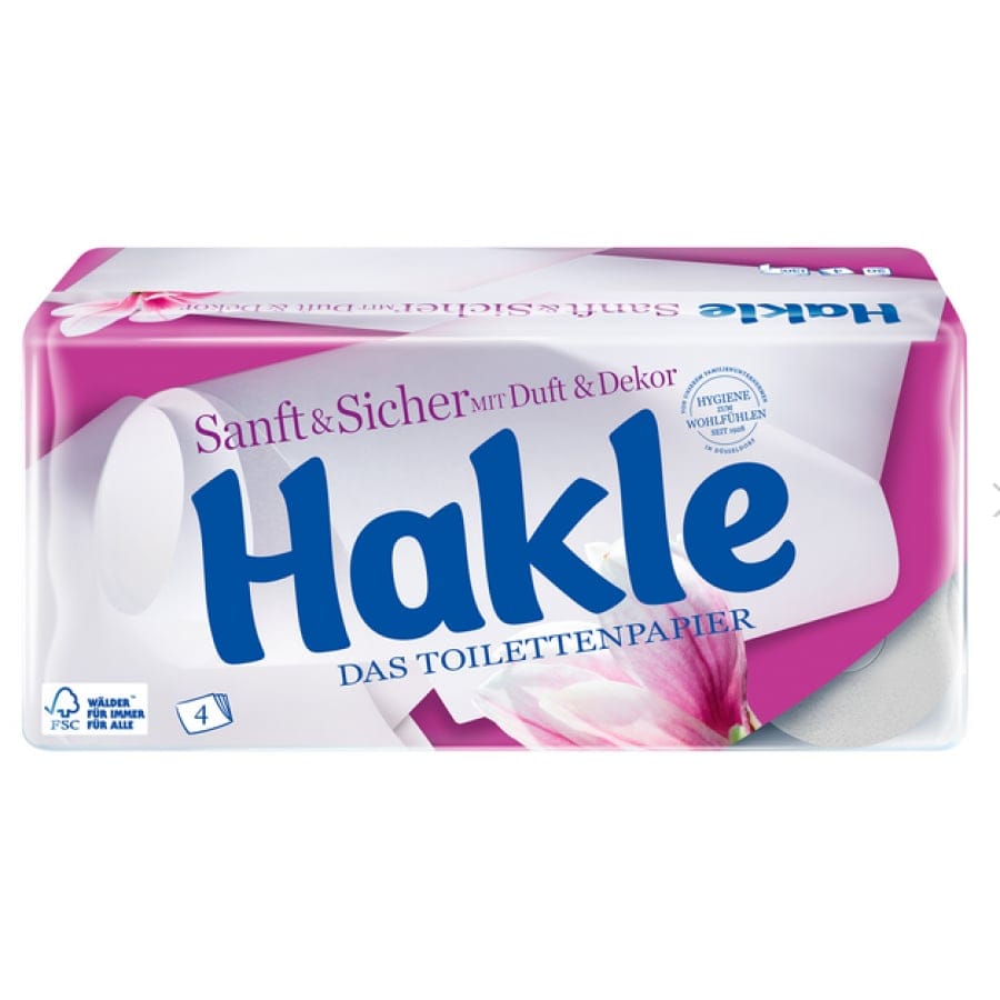 Hakle Sanft Sicher Toilettenpapier 4-lagig weich saugfähig