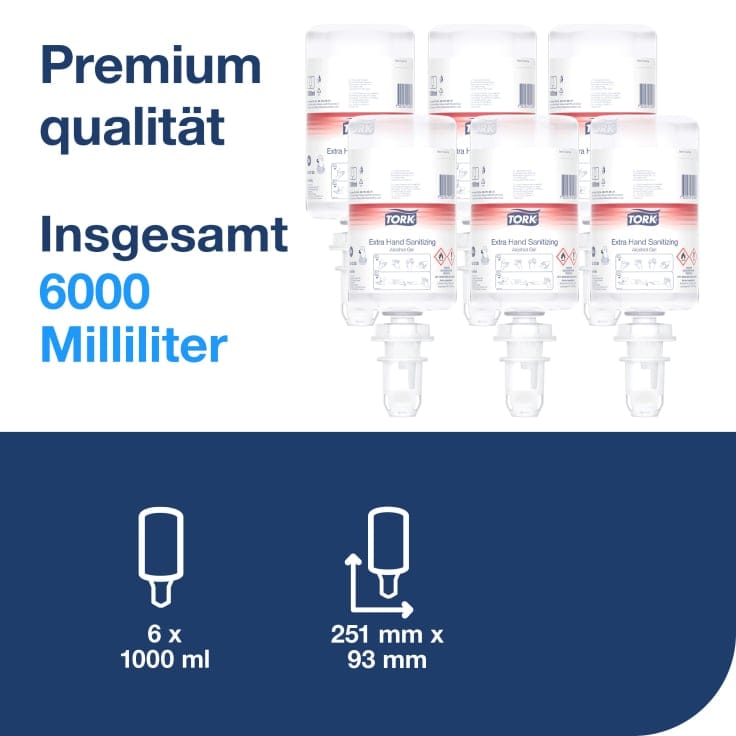Tork Extra Händedesinfektionsgel Alkohol Desinfektion