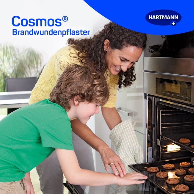 Hartmann Cosmos Brandwundenpflaster transparent feuchte Wundbehandlung