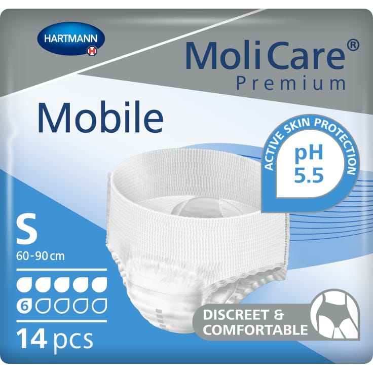 Hartmann MoliCare Premium Mobile Inkontinenzslip 6 Tropfen Anziehhilfe