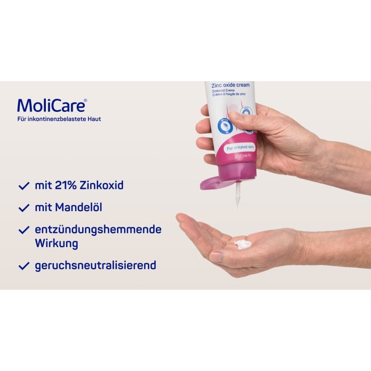 Hartmann MoliCare Skin Zinkoxid Creme leicht gereizte Hautpflege