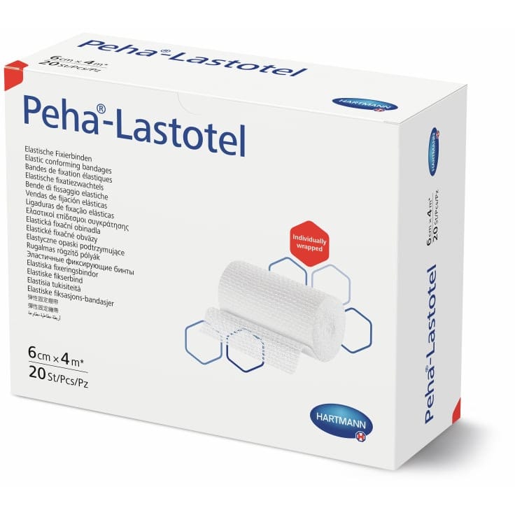 Hartmann Peha-Lastotel Fixierbinde hochelastisch Verband 20 Stück Einzeln Verpackt