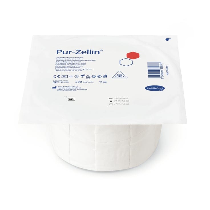 Hartmann Pur-Zellin Zelltupfer gebrauchsfertig unsteril 500 Tupfer