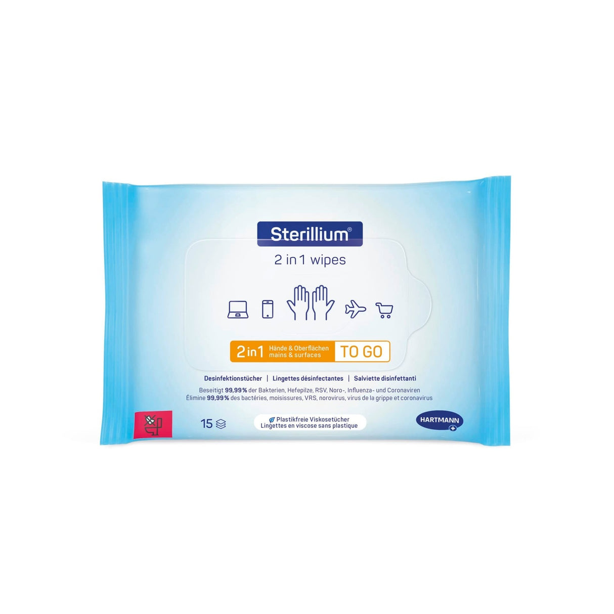 Hartmann Sterillium 2in1 wipes Desinfektionstücher Hände Flächen