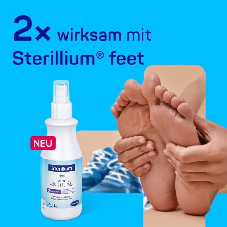 Hartmann Sterillium feet Fußspray erfrischend Fußpflege