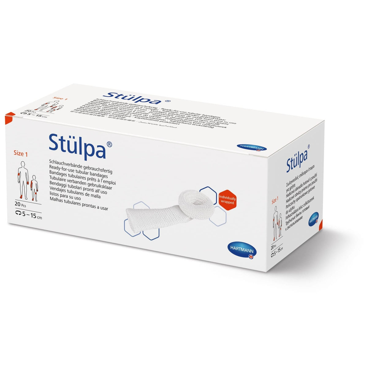 Hartmann Stülpa Finger Schlauchverband steril 2,5 cm Breit Größe 1