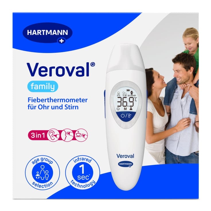 Hartmann Veroval family Infrarot Fieberthermometer 3in1