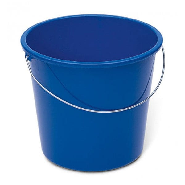 Haushaltseimer blau mit Metallbügel