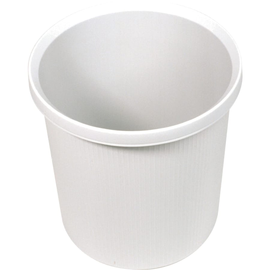 helit Papierkorb the german line mit Streifendesign, 18 Liter lichtgrau