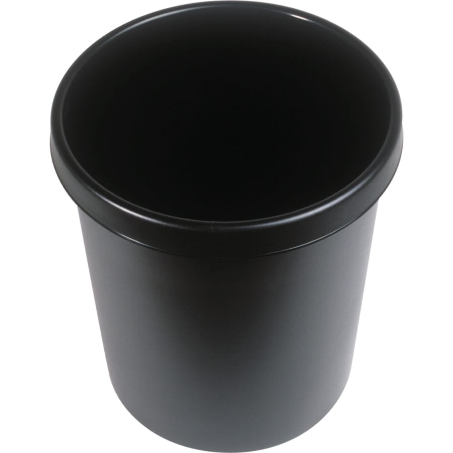 helit Papierkorb the german mit Griffrand, 30 Liter schwarz