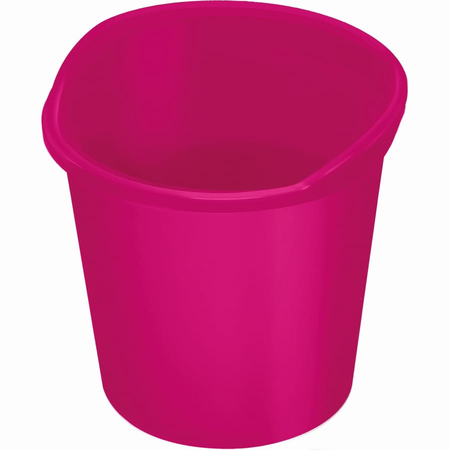 helit Papierkorb the joy transluzent, 13 Liter, pink