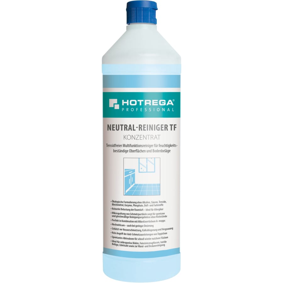 HOTREGA PROFESSIONAL TF Neutralreiniger 1 Liter Flasche