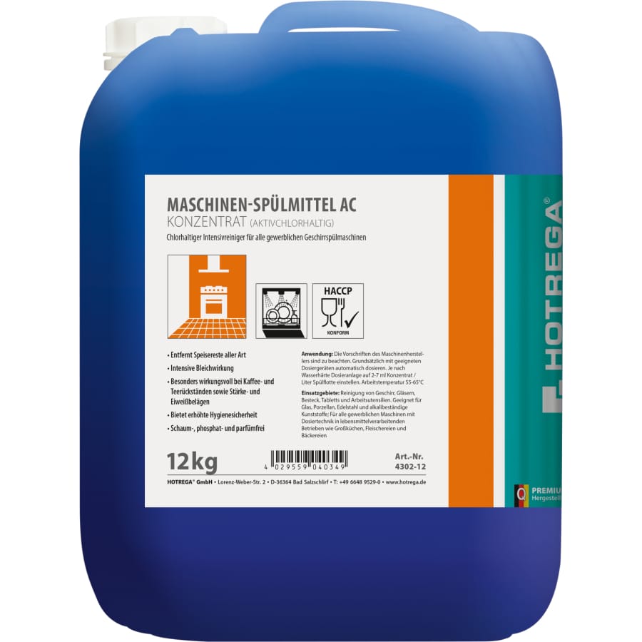 HOTREGA PROFESSIONAL AC Maschinenspülmittel