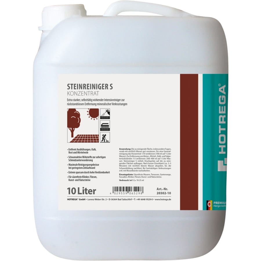 HOTREGA PROFESSIONAL S Steinreiniger 10 Liter Kanister