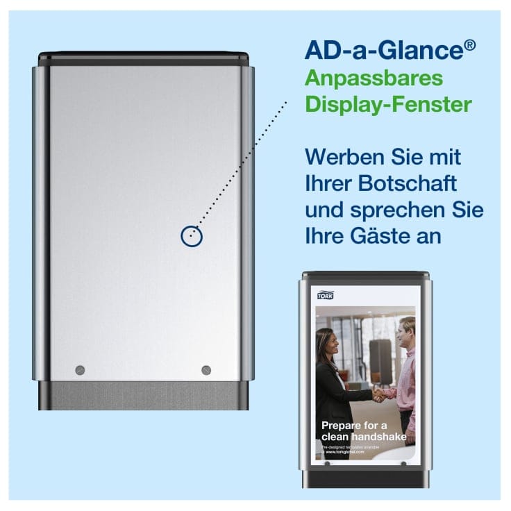 Tork ADAGlance Anzeigedisplay Hygienesäulen S1 S4 F1