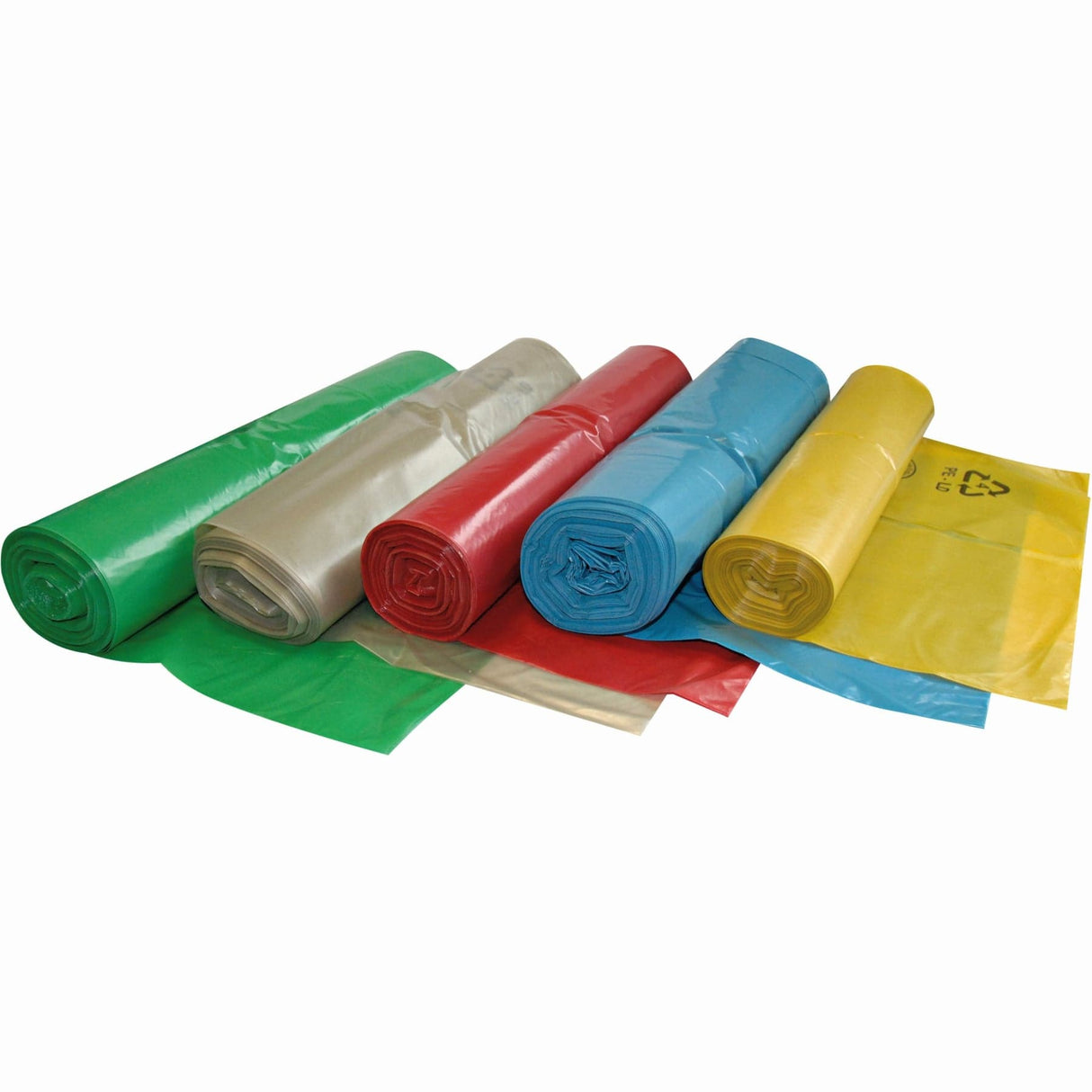 Hygoclean® Müllbeutel LDPE auf Rolle, 120 Liter, Typ 60 1 Karton (10 Rollen × 25 Stück × 250 Stück), Transparent