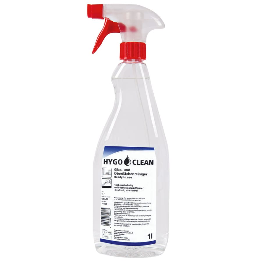 HYGOCLEAN Ready to use Glas- und Oberflächenreiniger