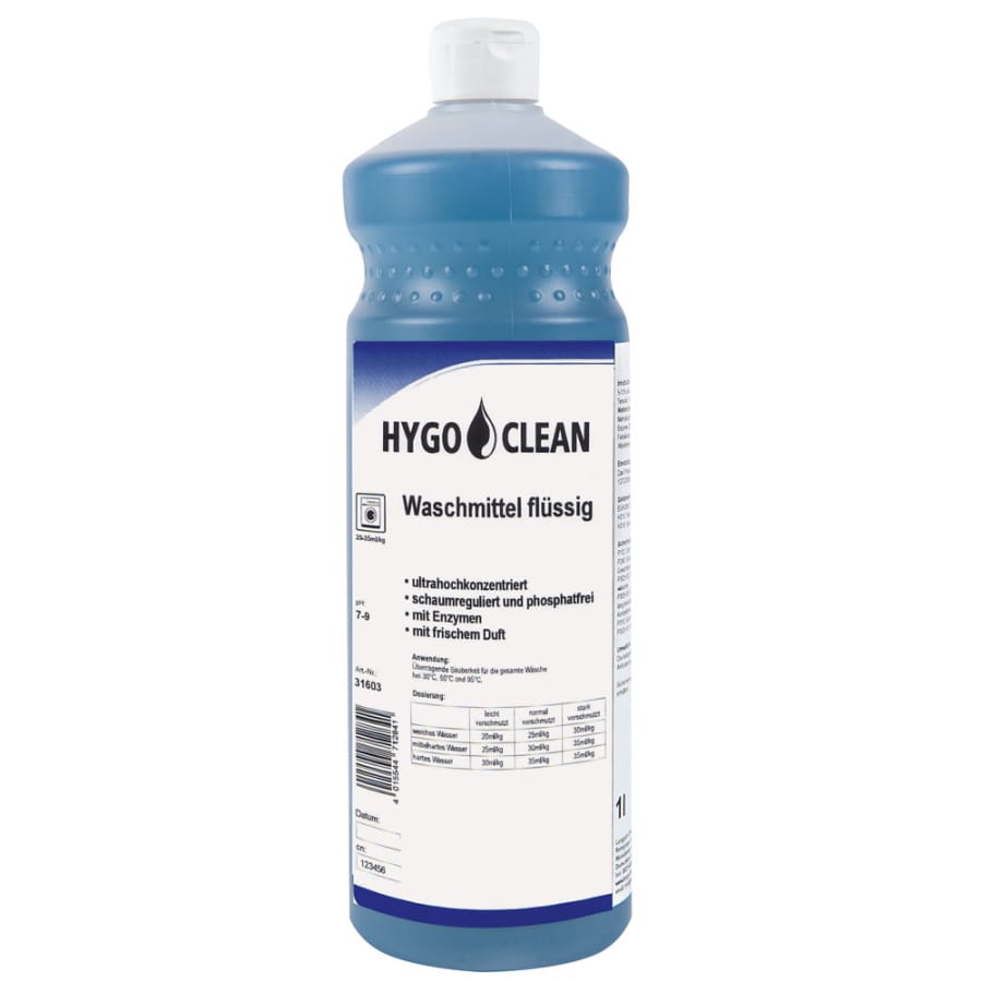HYGOCLEAN Waschmittel flüssig 1 l Flasche