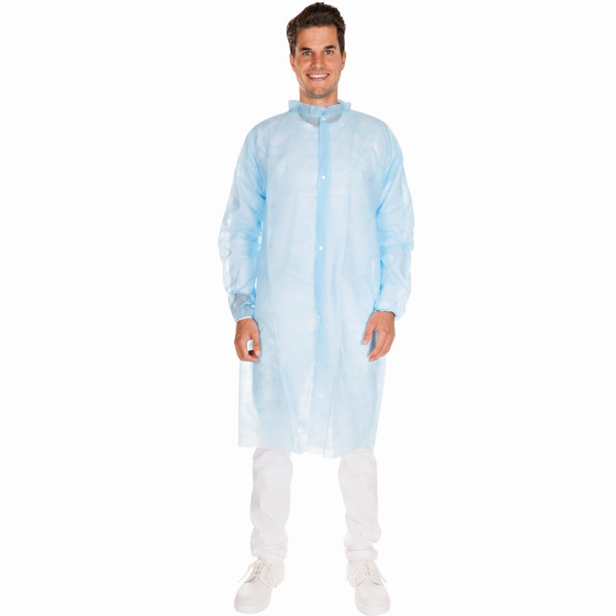 Hygonorm® PP Besucherkittel, leicht XL – Blau – 1 Stück