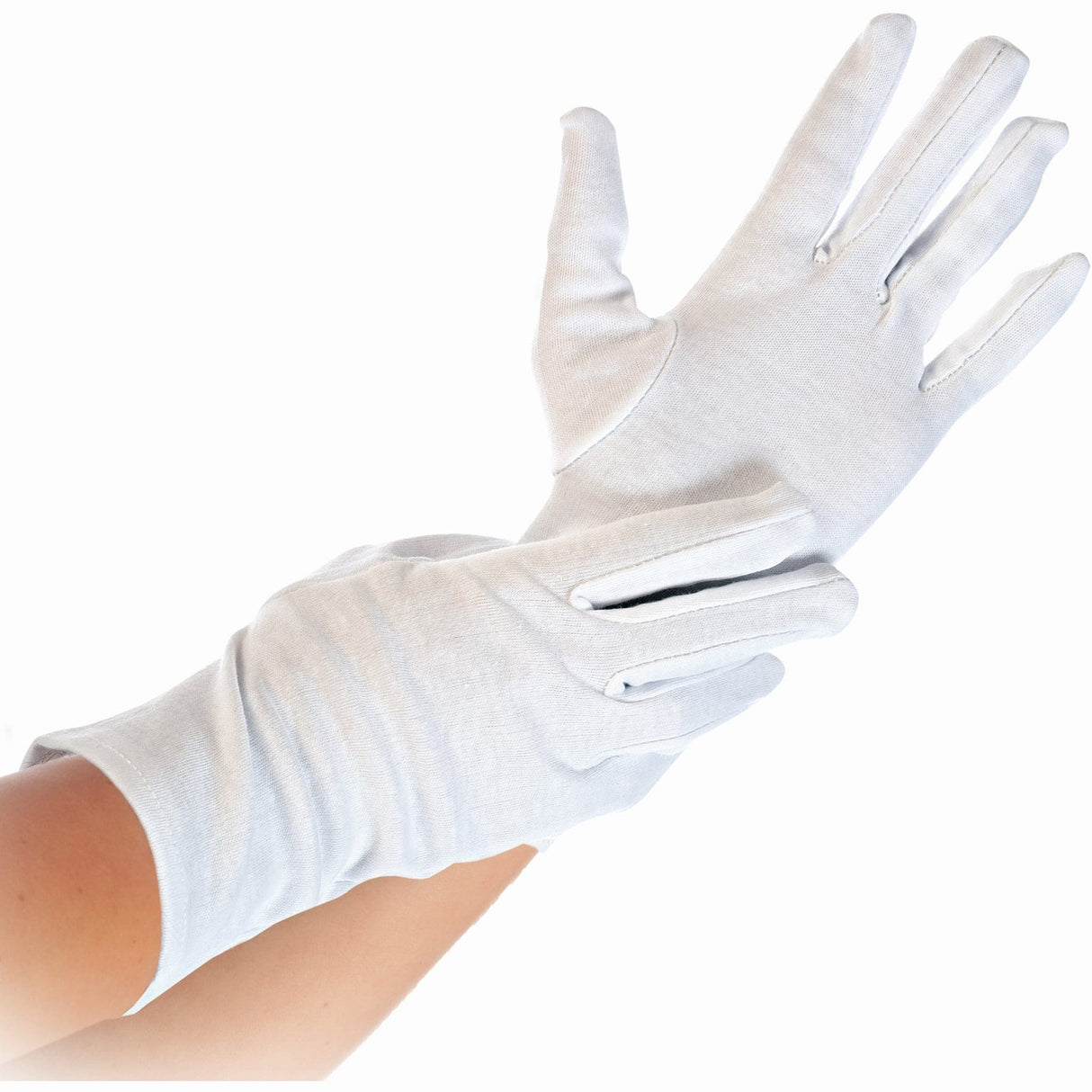 Hygostar® Blanc Baumwollhandschuhe 1 Karton (25 Packungen), 12 Paar, 300 Paar, Xxl