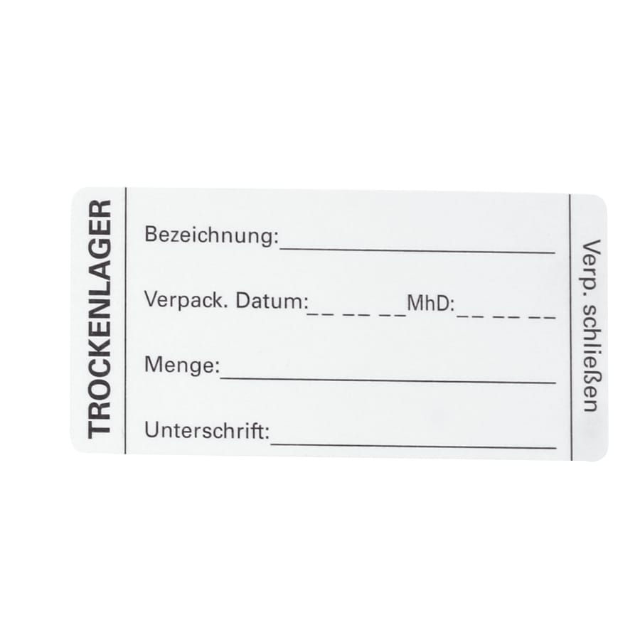 HYGOSTAR® Trockenlager-Etikett