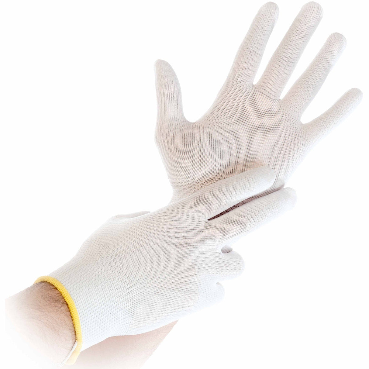 Hygostar® Ultra Flex Nylonfeinstrickhandschuhe 1 Packung, 12 Paar, L
