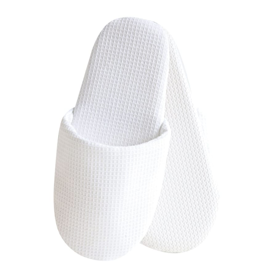 HYGOSTAR® Waffle Slipper aus Baumwolle, geschlossen, bedruckbar 1 Packung (1 Paar)