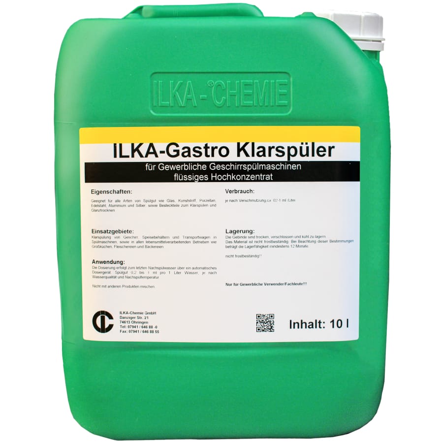 ILKA Gastro Klarspüler für gewerbliche Spülmaschinen