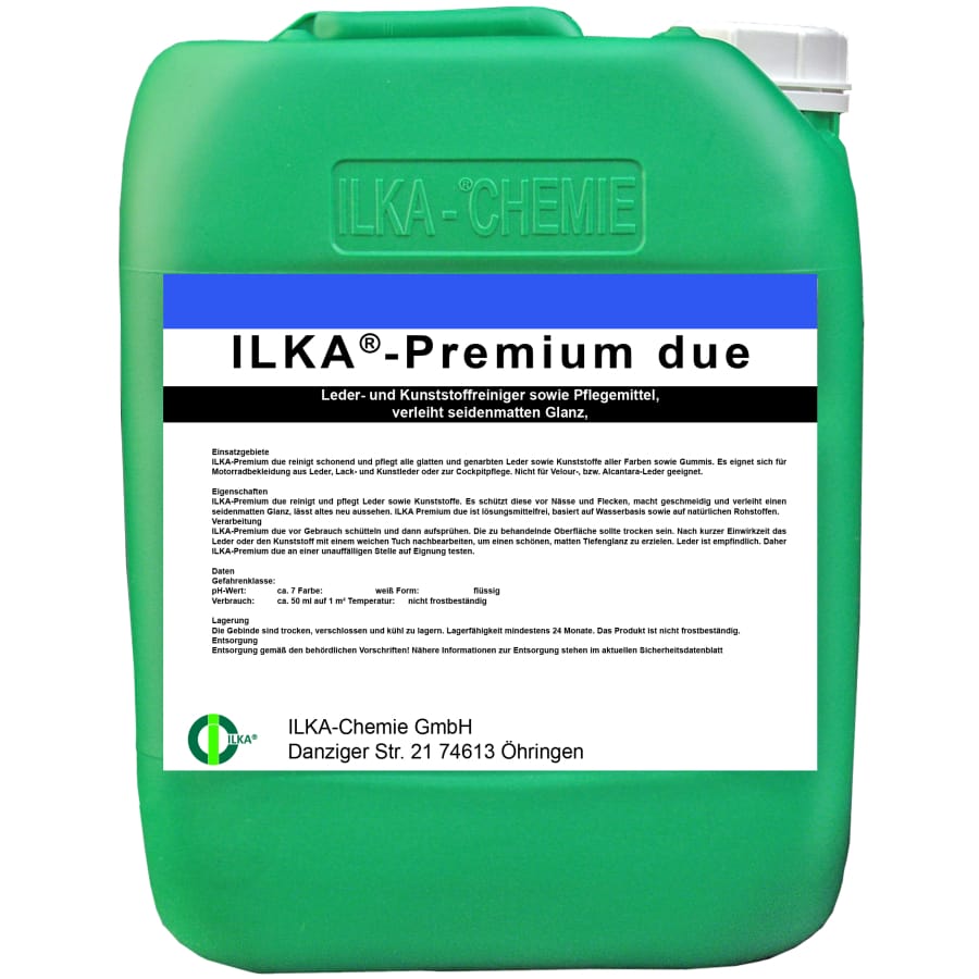 ILKA Premium due Leder- und Kunststoffreiniger 10 Liter Kanister