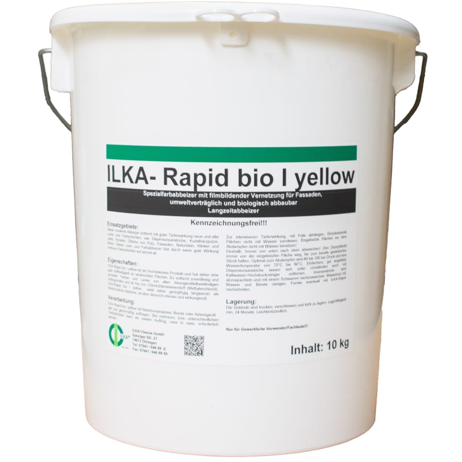 ILKA Rapid bio I yellow Abbeizer Lack 10 kg Eimer