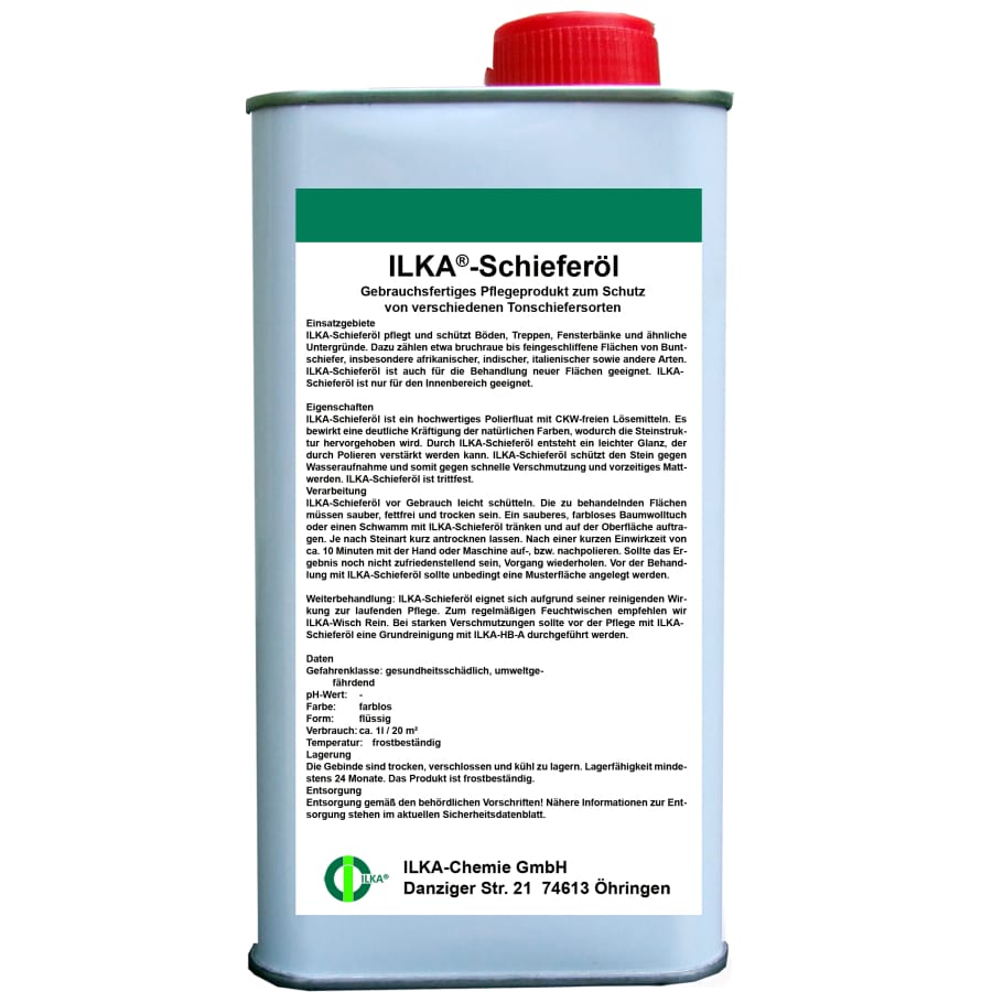 ILKA Schieferöl für Schieferböden Karton 12 x 1 Liter