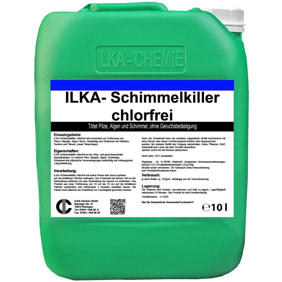 ILKA Schimmelkiller chlorfrei Schimmelentferner 10 Liter Kanister