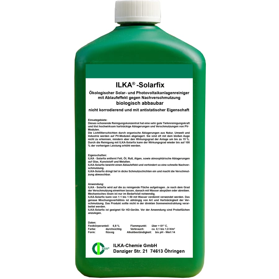 ILKA Solarfix Solar- und Photovoltaikreiniger 1 Liter Flasche