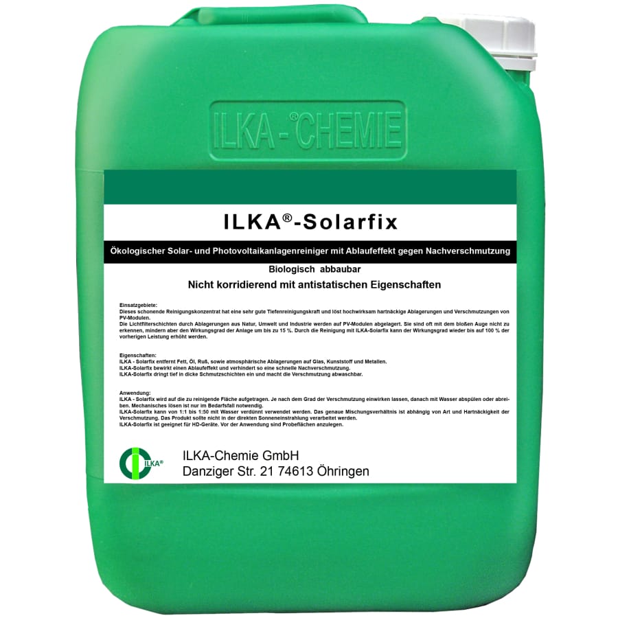 ILKA Solarfix Solar- und Photovoltaikreiniger 10 Liter Kanister