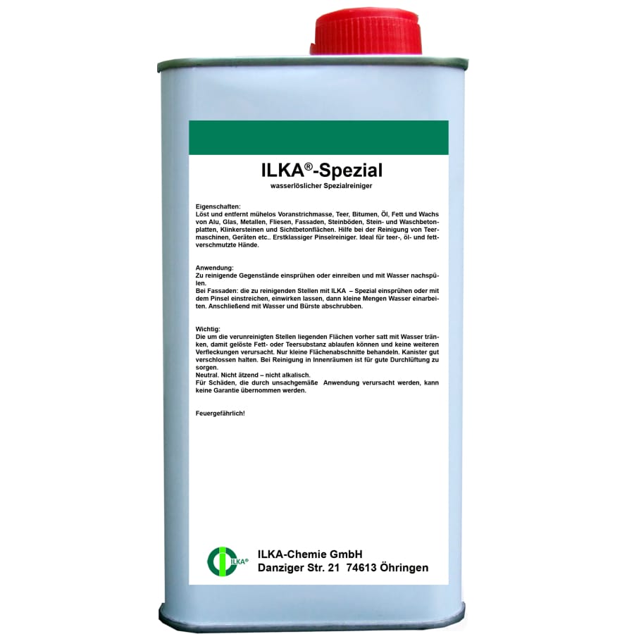 ILKA Spezial Fassaden-, Stein- und Glasreiniger Karton 12 x 1 Liter