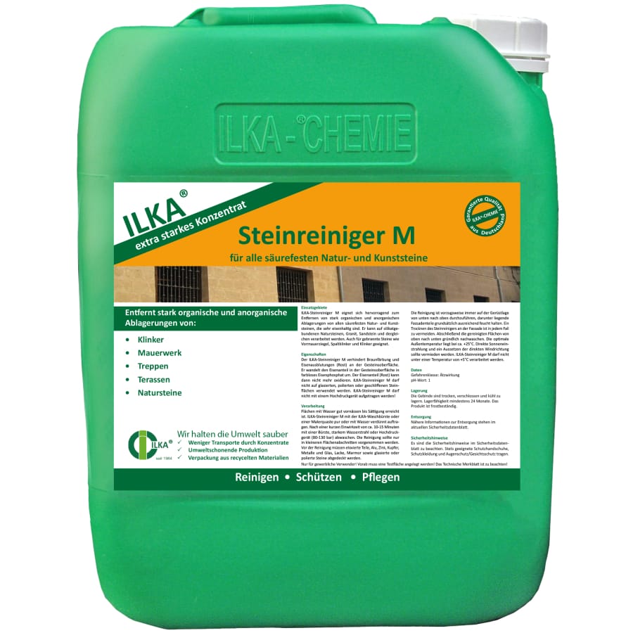 ILKA Steinreiniger M für Natur- und Klinkerfassaden 10 Liter Kanister
