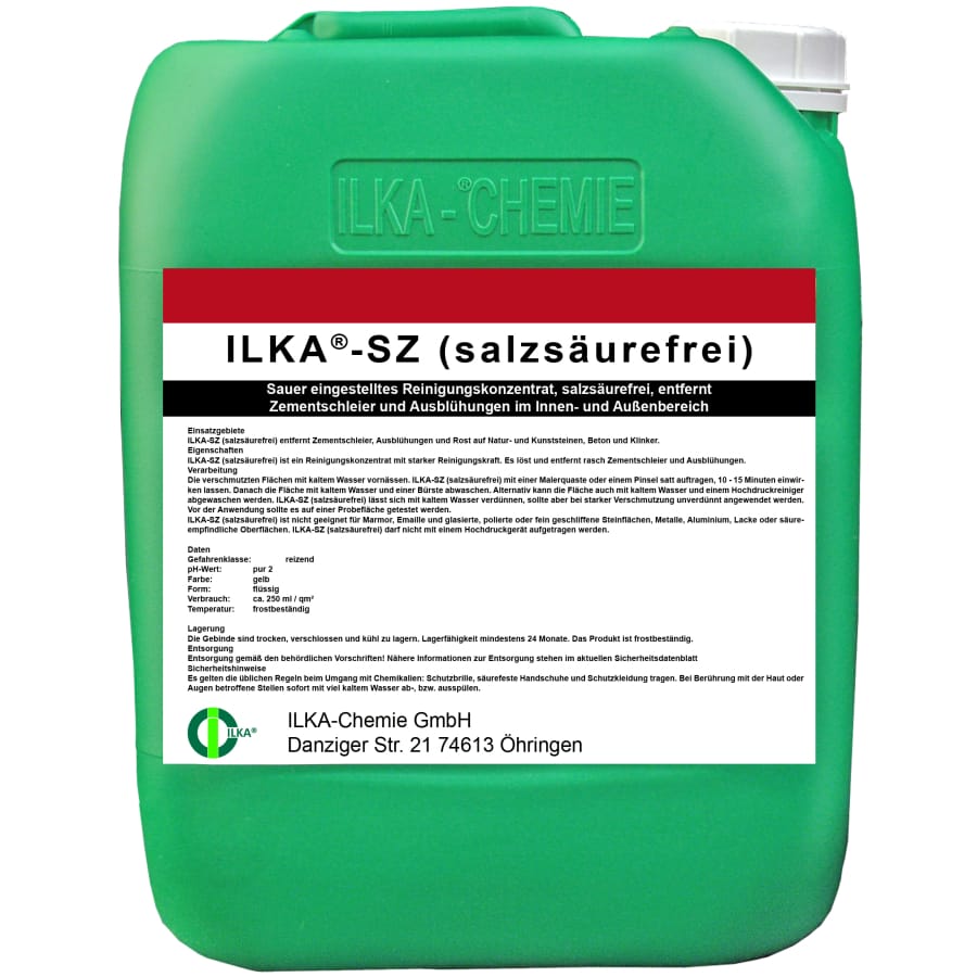 ILKA SZ Reinigungskonzentrat, salzsäurefrei 10 Liter Kanister