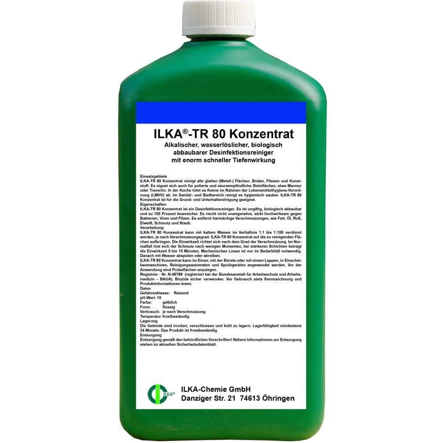 ILKA TR 80 Desinfektionsreiniger 1 Liter Flasche
