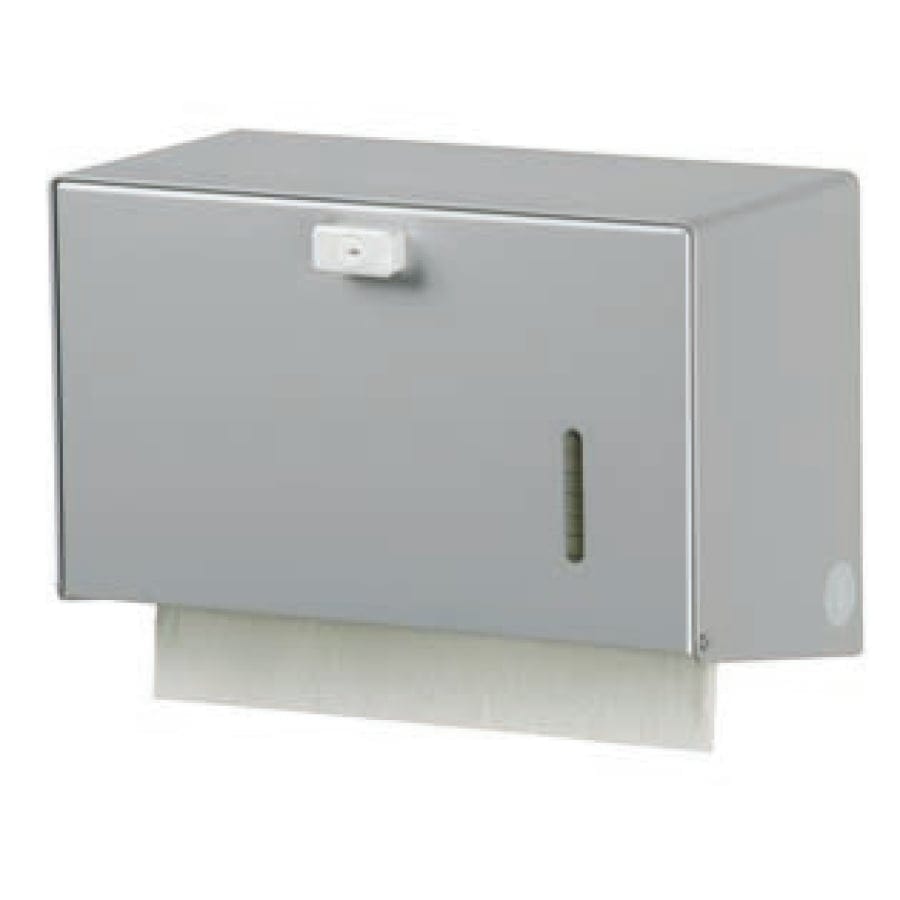 ingo-man® HS 15 Handtuchpapierspender für ca. 300 Blatt Aluminium eloxiert