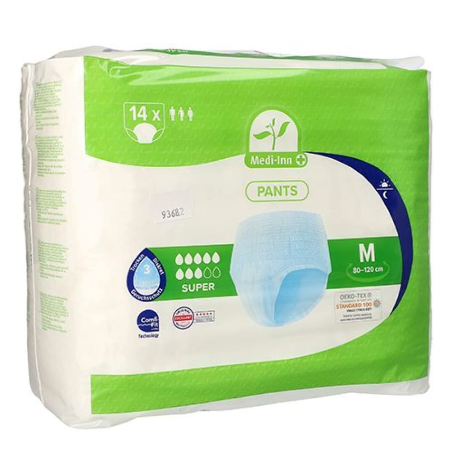 Inkontinenz-Pants SUPER, hautfreundlich 1 Packung = 14 Stück, Größe M
