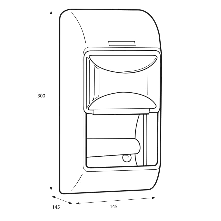 KATRIN Toilettenpapierspender für 2 Rollen