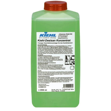 Kiehl Desisan Desinfektionsreiniger säurefrei VAH-/RKI-gelistet Inhalt: 2 Liter Flasche