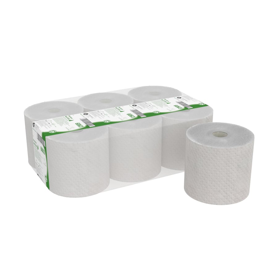 Kimberly-Clark Rollenhandtücher Hostess Natura, grau