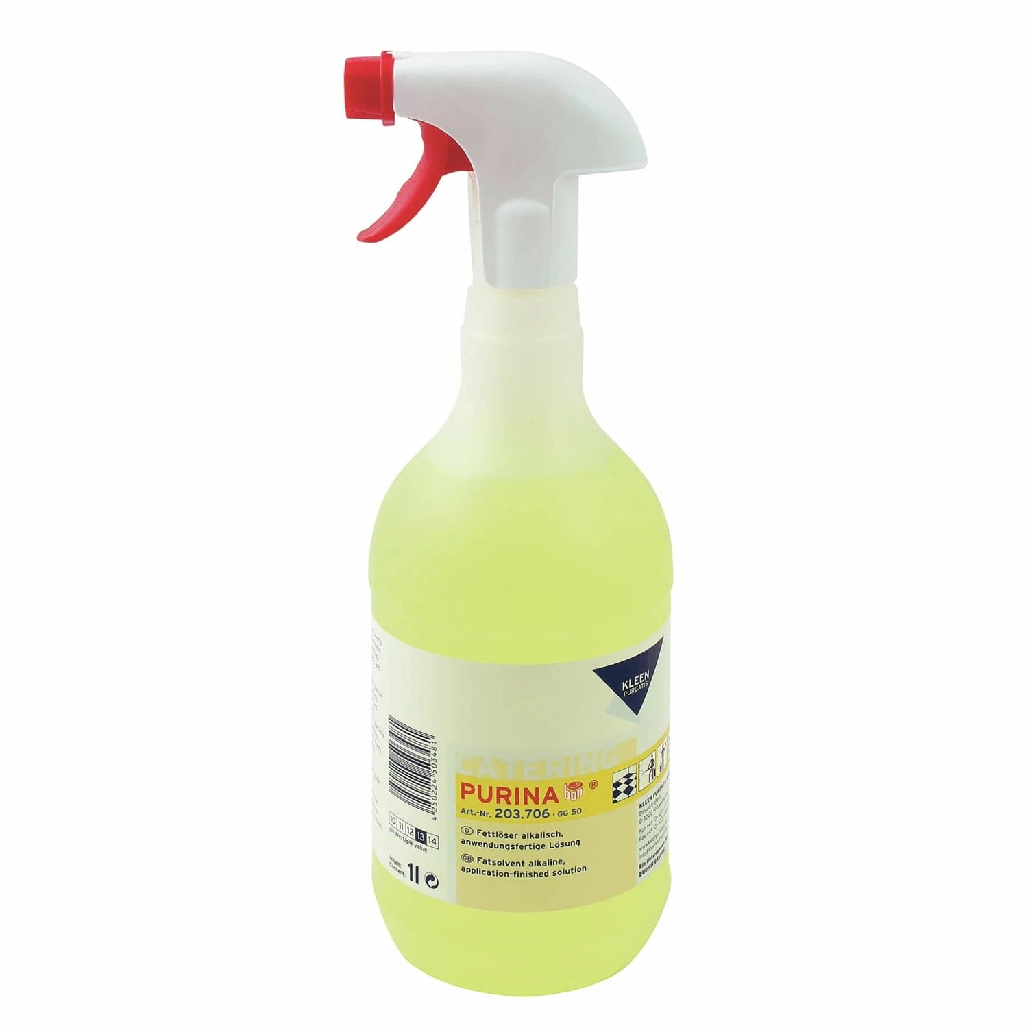 Kleen Purgatis Purina Fettlöser alkalisch Inhalt: 1 Liter Sprühflasche