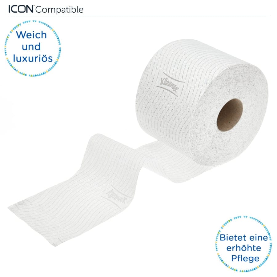 KLEENEX® 600 Toilet Tissue Rollen Toilettenpapier, 2-lagig