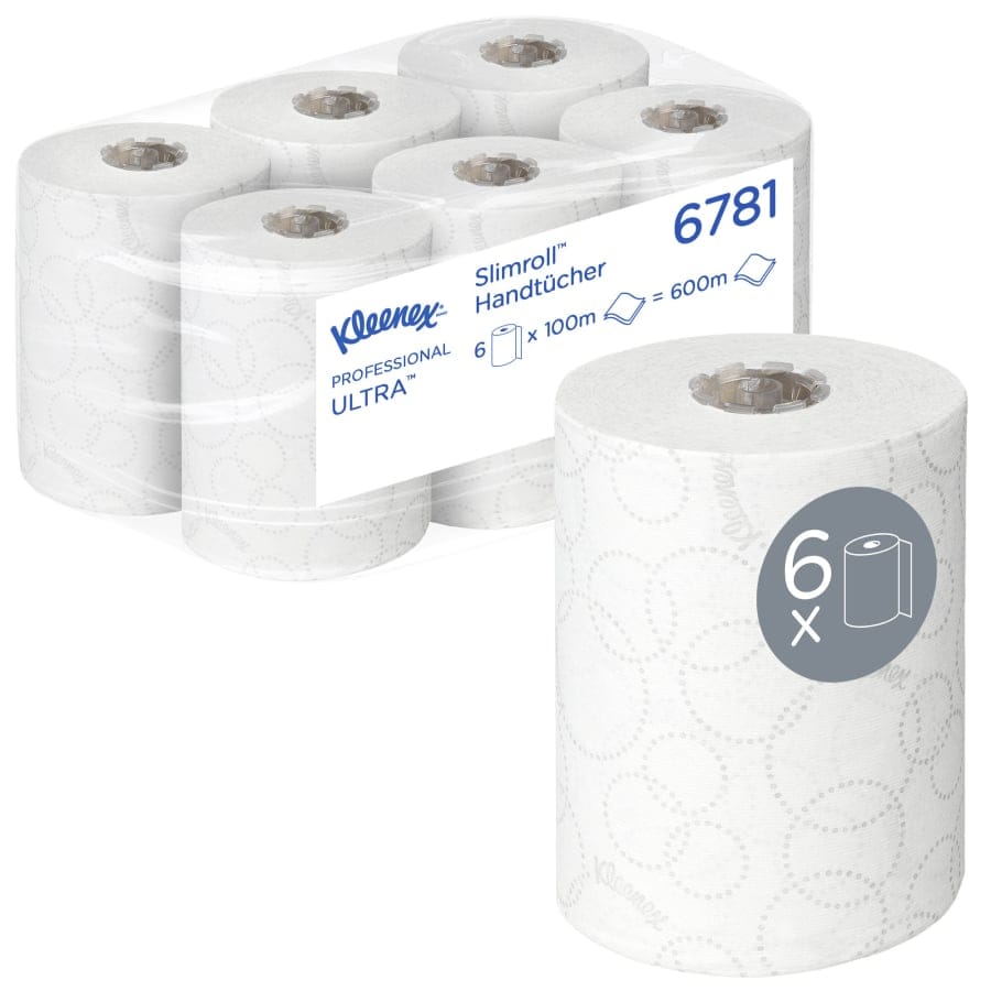 KLEENEX Handtuchpapier Ultra Slimroll™, gerollt, 19,8 cm x 100 m
